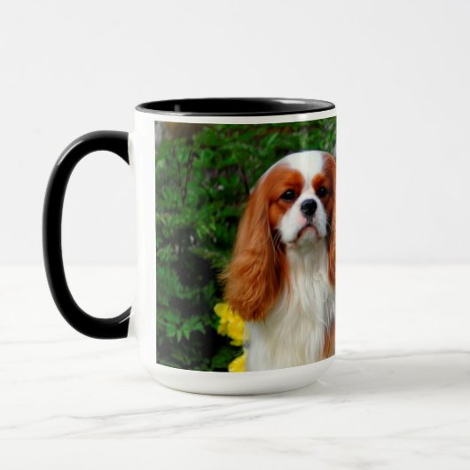 Mug Blenheim Cavalier King Charles Spaniel Chien Chien (Gauche)