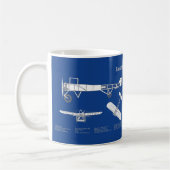 Mug Bleriot XI - Plan de dessin plan d'avion ABD (Gauche)