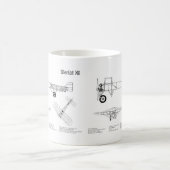 Mug Bleriot XI - Plans de dessin du plan d'avion BD (Centre)