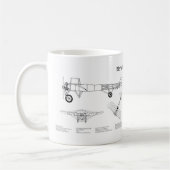Mug Bleriot XI - Plans de dessin du plan d'avion BD (Gauche)