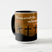 Mug Blessé pour nos Péchés (Devant gauche)