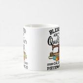 Mug Blessed Are The Quilters Funny Quilting Sewing Sew (Centre)