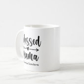 Mug Blessed Mama Cute Mom (Devant gauche)