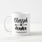 Mug Blessed Mama Cute Mom (Gauche)