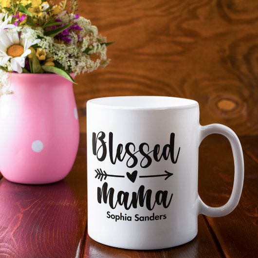 Mug Blessed Mama Cute Mom