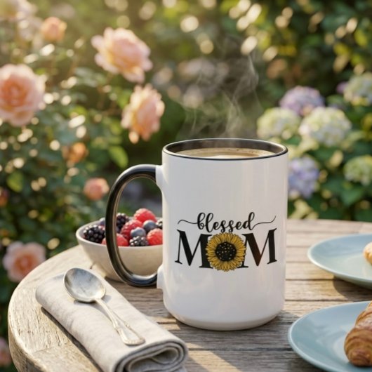 Mug Blessed Mom. 