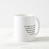 Mug Blessed Mother's Day Black White Bible Verse (Devant droit)
