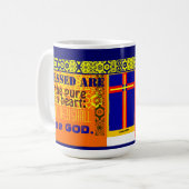 Mug "Blessed sont la pure au coeur " (Devant gauche)