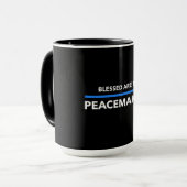 Mug Blessed sont les conciliateurs (Devant gauche)