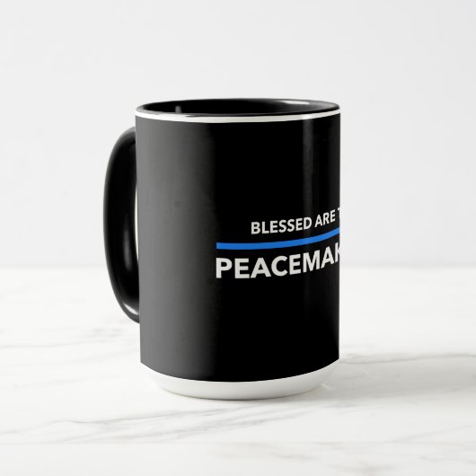 Mug Blessed sont les conciliateurs (Devant gauche)