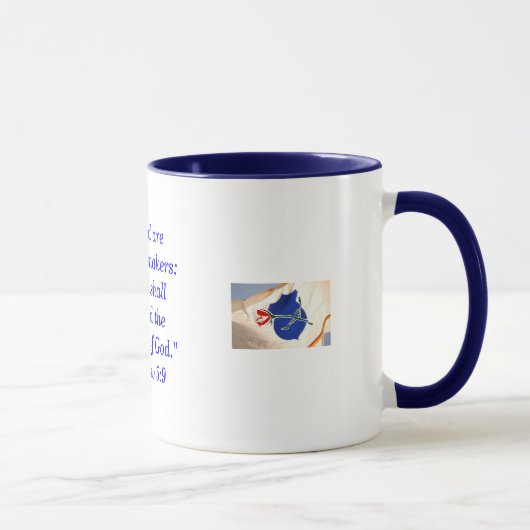 Mug Blessed sont les fabricants de paix…. (Droite)