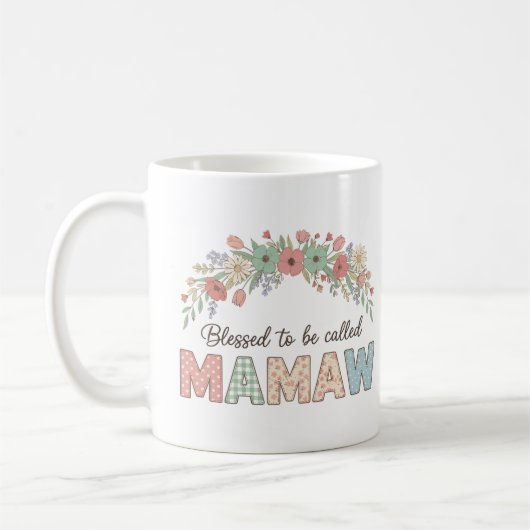Mug Blessed to be called Mamaw (Gauche)