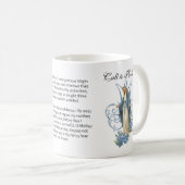 Mug Blessed Virgin Mary Floral Memorare Prayer Coffee (Devant droit)
