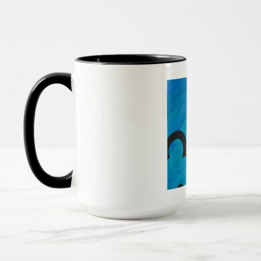 Mug Bleu 30 Décennie Anniversaire (Gauche)