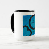 Mug Bleu 30 Décennie Anniversaire (Devant gauche)