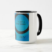 Mug Bleu 50 Décennie Anniversaire (Devant droit)