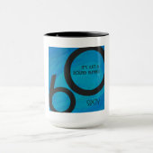 Mug Bleu 60 Décennie Anniversaire (Centre)