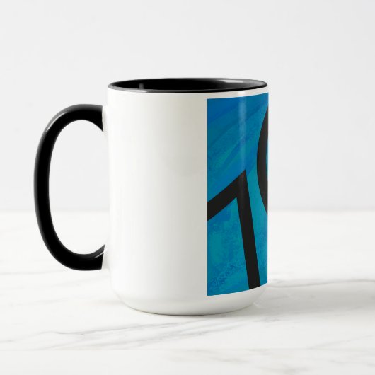 Mug Bleu 70 Décennie Anniversaire (Gauche)