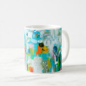 Mug Bleu Abstrait (Devant droit)