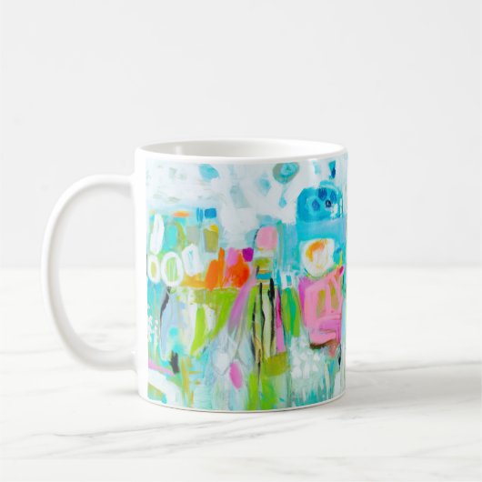 Mug Bleu Abstrait (Gauche)