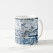 Mug Bleu abstrait arrière - plan design abstrait, viei (Devant droit)