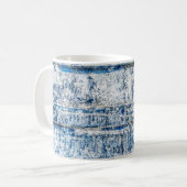 Mug Bleu abstrait arrière - plan design abstrait, viei (Devant gauche)