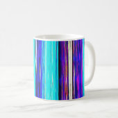 Mug Bleu Abstrait bandes 606 (Devant droit)