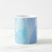Mug Bleu, abstrait, cool couleur de l'eau brosse art (Centre)