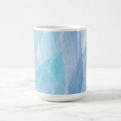 Mug Bleu, abstrait, cool couleur de l'eau brosse art (Centre)