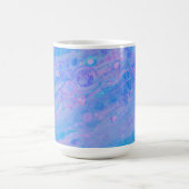 Mug Bleu Abstrait et rose bulle sirène Océan (Centre)