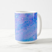 Mug Bleu Abstrait et rose bulle sirène Océan (Devant droit)