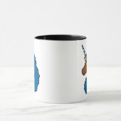 Mug Bleu Afro Unicorn (Centre)