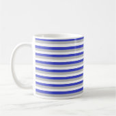 Mug Bleu, argent et blanc (Gauche)