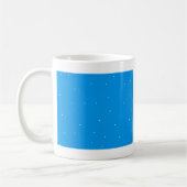 Mug Bleu avec points blancs accessoires à la personnal (Gauche)