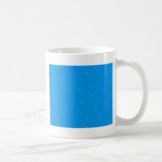 Mug Bleu avec points blancs accessoires à la personnal (Droite)