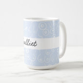 Mug bleu baby shower (Devant droit)