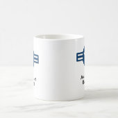 Mug bleu Badass américain (Centre)