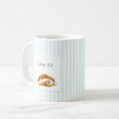 Mug Bleu - Bagues Mariages (Devant gauche)