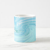 Mug Bleu Beachy Abstrait acrylique pour (Centre)
