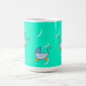 Mug Bleu bébé pram (Centre)