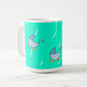 Mug Bleu bébé pram (Devant gauche)