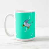 Mug Bleu bébé pram (Gauche)