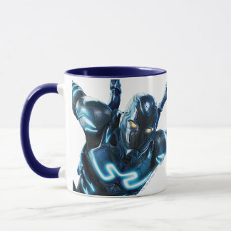 Mug Bleu Beetle Leaping Caractère Art