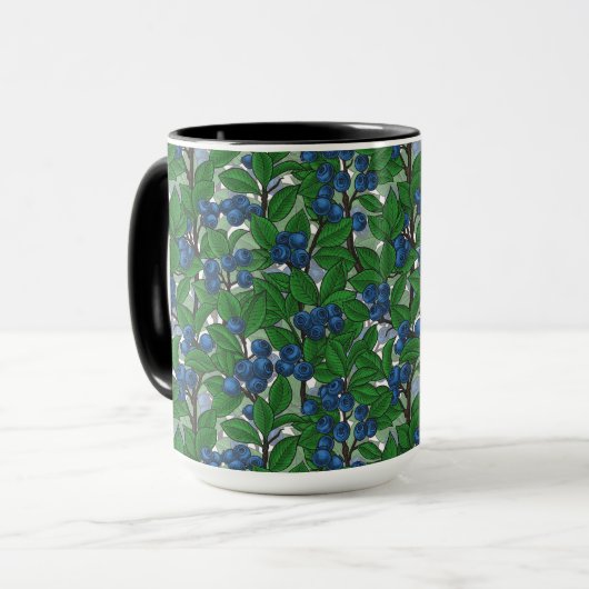 Mug Bleu blanc (Devant gauche)