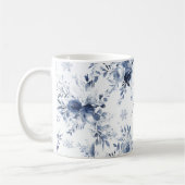 Mug Bleu Blanc Floral (Gauche)
