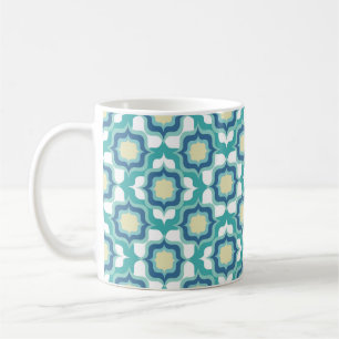 Mug Bleu Blanc Méditerranéen Rétro
