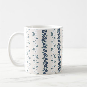 Mug Bleu blanc mignon Ferme Motif rustique