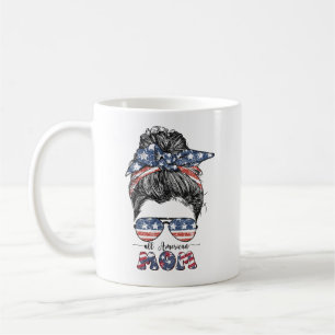 MUG BLEU BLANC ROUGE PATRIOTIQUE TOUTE LA MOM AMÉRICAI
