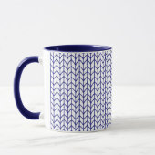 Mug BLEU & BLANC TRICOTÉ Combo marine (Gauche)