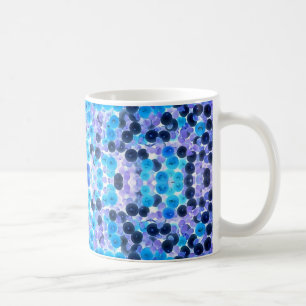 Mug Bleu blanc violet chaîne de perles